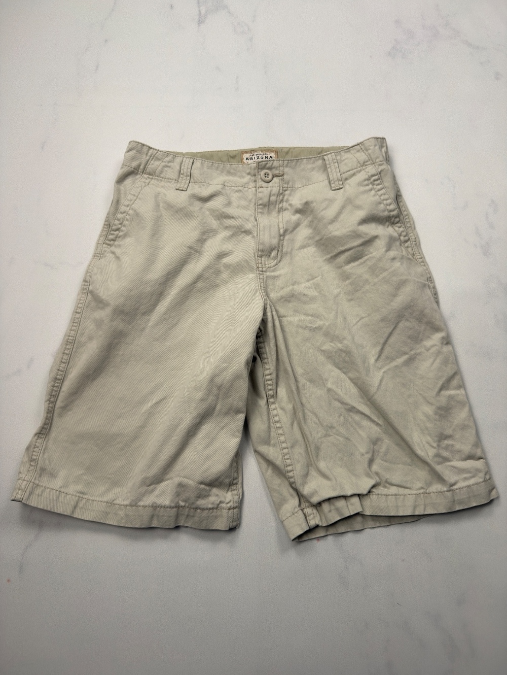 Arizona Jean Company Bermuda Shorts Beige Classic Fit - Boys 18 Husky